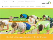 Tablet Screenshot of doepfer-schulen.de